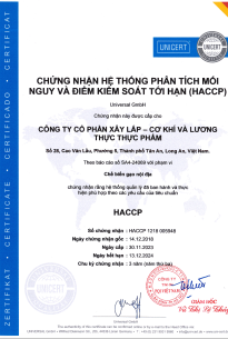 CHỨNG NHẬN HACCP TIẾNG VIỆT